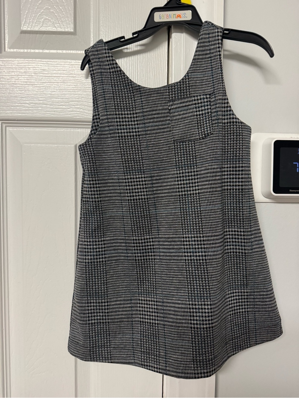 Old Navy Black and White Plaid Girls' Casual Dress